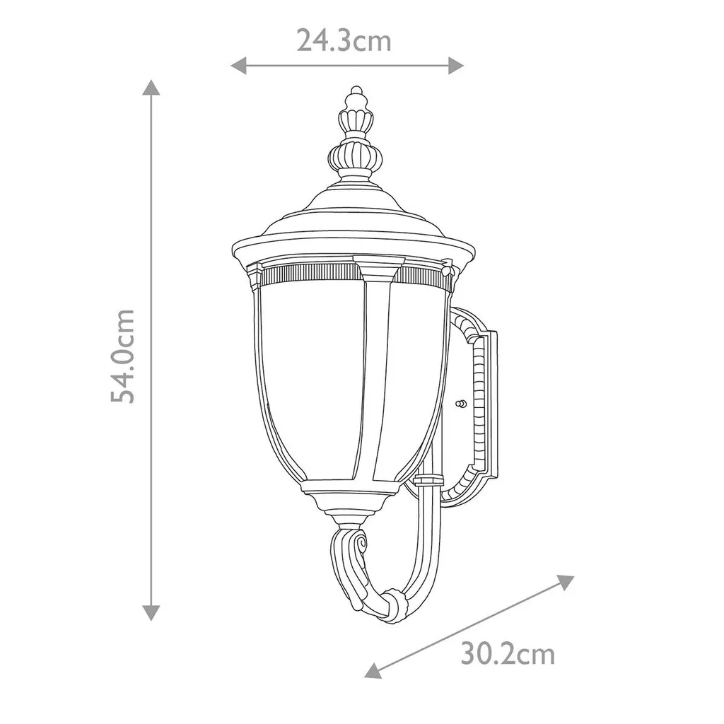 Applique d'extérieur Cleveland E27 60W - Éclairage Sécurité Façade Maison - 5