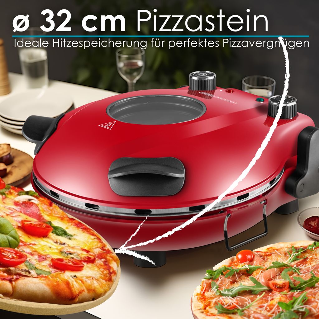 Steinborg Pizzaofen elektrisch mit 32 cm