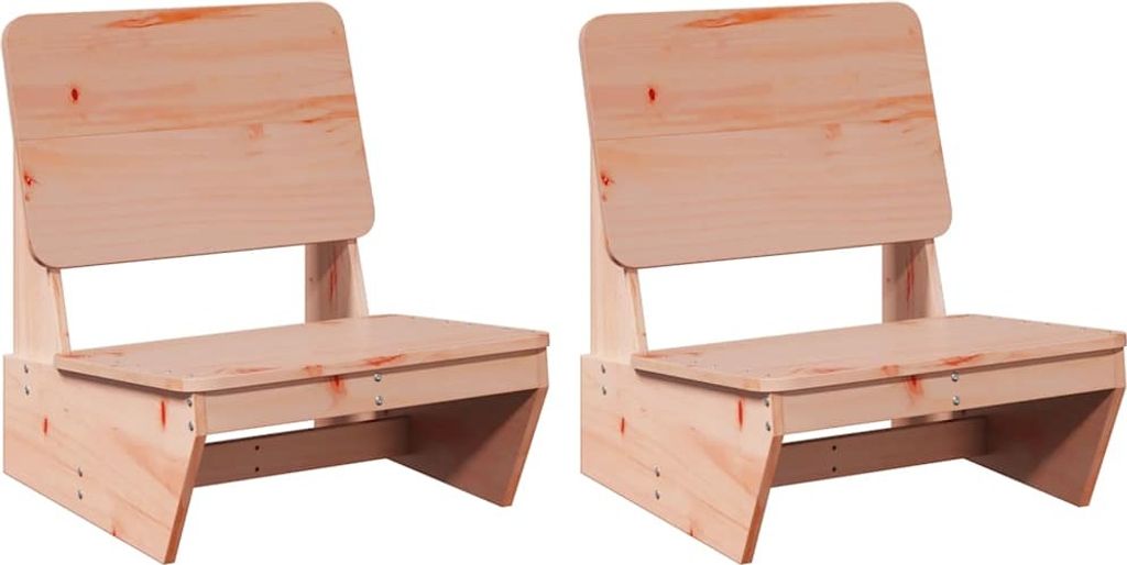 vidaXL Gartenstühle 2 Stk. 60x64x70,5 cm Massivholz Produktbild 