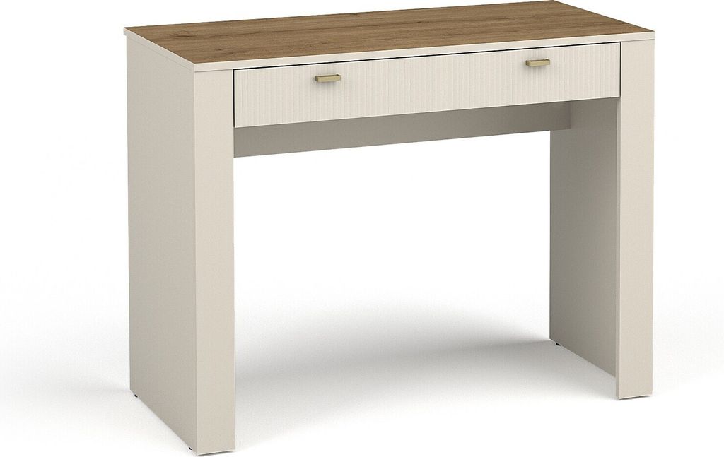 Schminktisch / Schreibtisch Mossa Mo10 Mit 2 Schubladen Arbeitstisch 102X79X50 Cm Cashmere