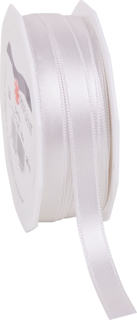 XXL Satinband "Uni", 10 mm, 25 m Elfenbein