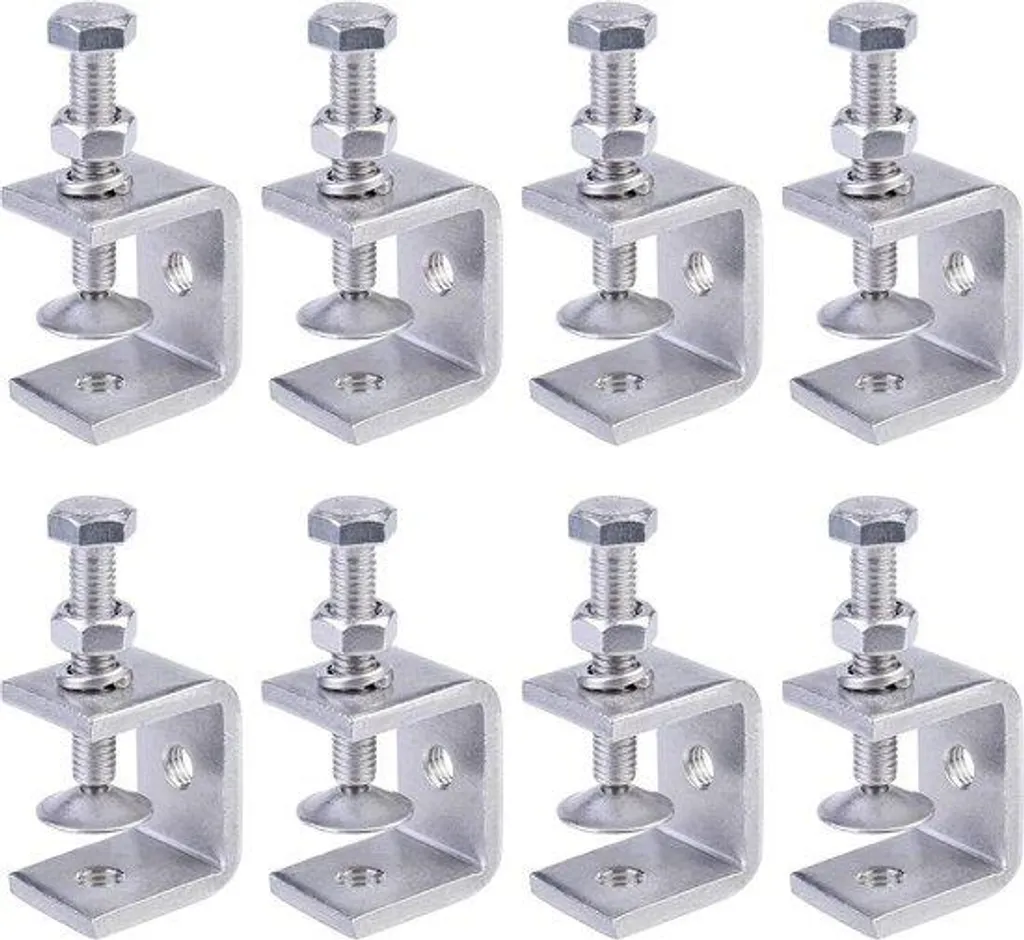 10x Serre-joints à vis Type C, Acier Inox - Outillage Menuiserie