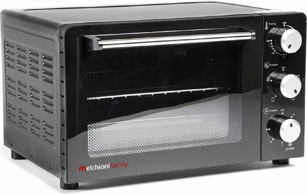 Four posable 31L Melchioni Enjoy 31 1500W Noir - Idéal petite cuisine