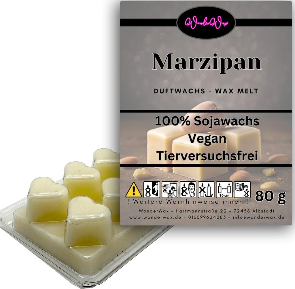 WonderWax Duftwachs Wax Melts für Duftlampe, 6 Herzen Duftmelt Wachsmelt Sojawachs Duftwachs Würfel für Raumdüfte, Wachs Duftöl Winter Indoor ...