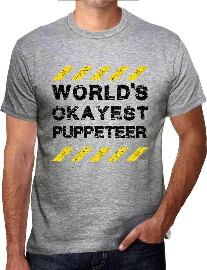 Herren Grafik T-Shirt Der beste Welpe der Welt – Worlds Okayest Pupper – Öko-Verantwortlich Vintage Jahrgang Kurzarm Lustige Druck Geburtstag ...