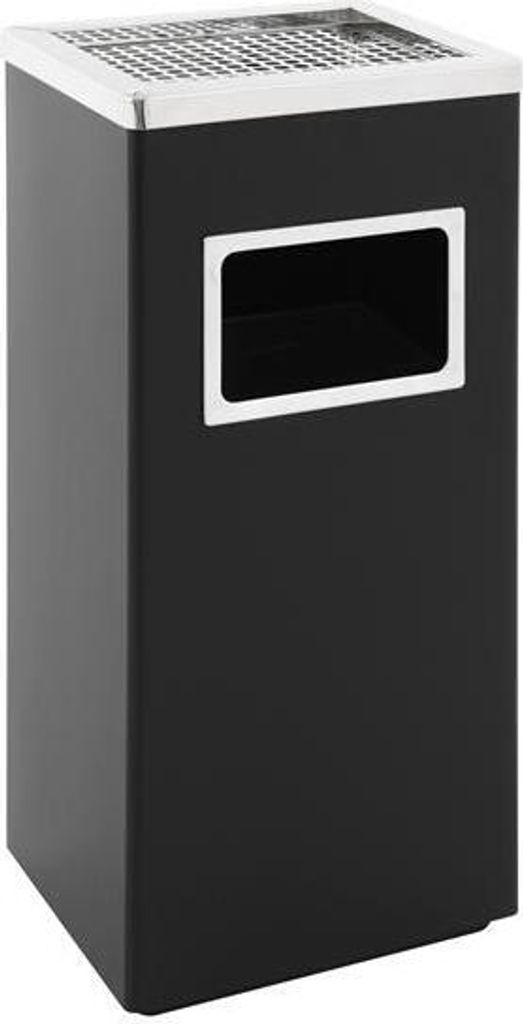 Ascher-Papierkorb - Schwarz, Edelstahl Produktbild 