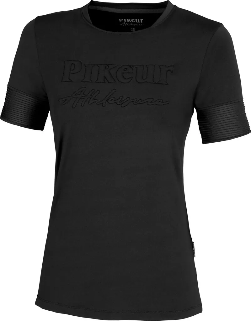 T-shirt Équestre Pikeur Loa Noir Taille 40 - Idéal pour l'Entraînement Été