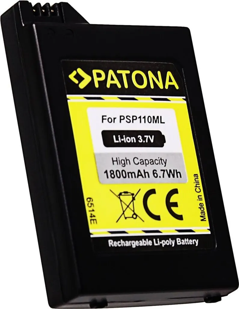 Batteria Sicura PATONA PSP 1000 | Protezione Sovraccarico 1800mAh