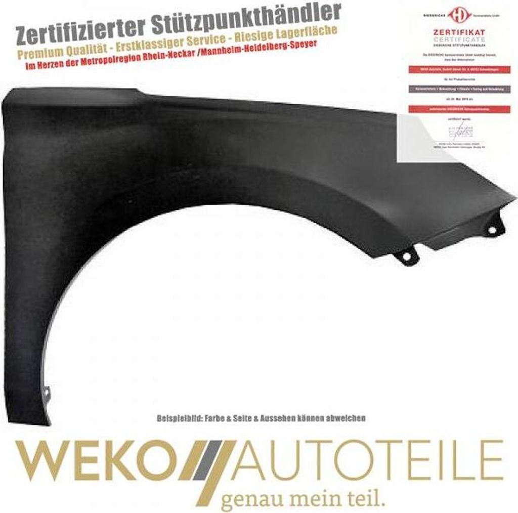 Kotflügel rechts DIEDERICHS 6837006 für HYUNDAI