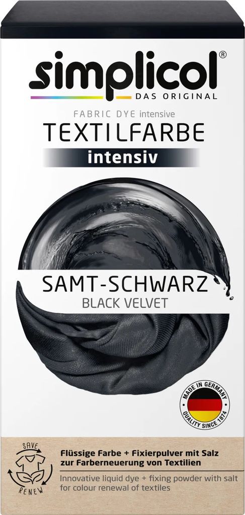 Simplicol colore tessile liquido e intensivo in nero Immagine del prodotto 