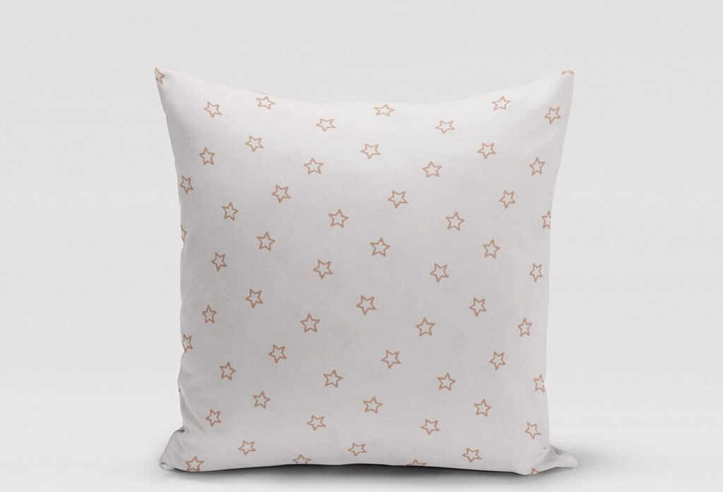 SCHÖNER LEBEN. Kissenhülle Sterne ecru kupfer verschiedene Größen Größe 60x60cm (HxB) 60x60cm (HxB) Größe