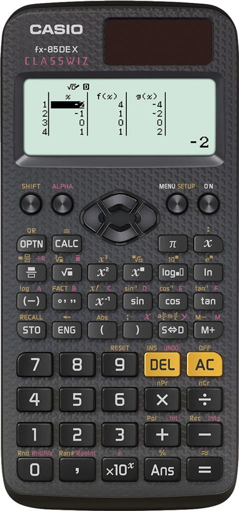 Casio FX-82DE Plus Wissenschaftlicher Taschenrechner 252 Funktionen Schwarz NEU 