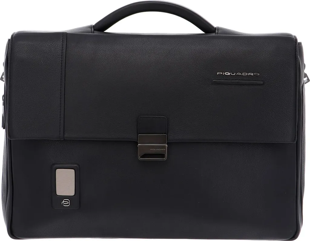 Piquadro Sac à Dos Noir Homme en Cuir - Format Slim Taille Unique Noir