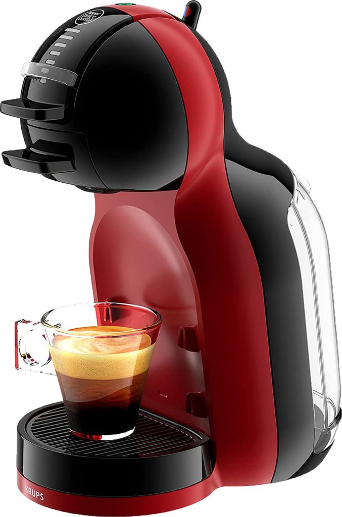 Krups Nescafé Dolce Gusto Mini Me Schwarz Rot KP120H, Pad-Kaffeemaschine, 0,8 l, Kaffeekapsel, 1500 W, Schwarz, Kirsche (Frucht)