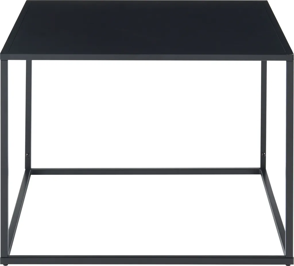 Table basse acier noir mat Solund - Solution gain de place - 60x60x45