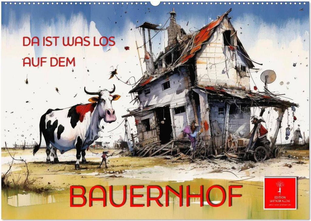 Da ist was los auf dem Bauernhof (Wandkalender 2026 DIN A2 quer), CALVENDO Monatskalender