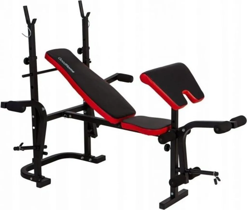 Banc de musculation pour haltères réglable et multifonction noir - 2