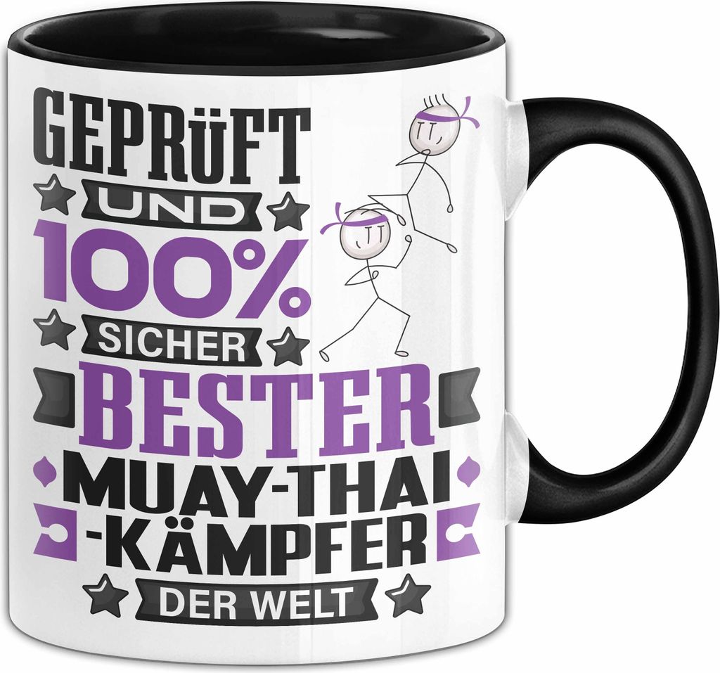 Muay-Thai-Kämpfer Geschenk Lustiger Spruch für Muay-Thai-Kämpfer Geschenkidee Bester Muay-Thai-Kämpfer Der Welt (Schwarz)