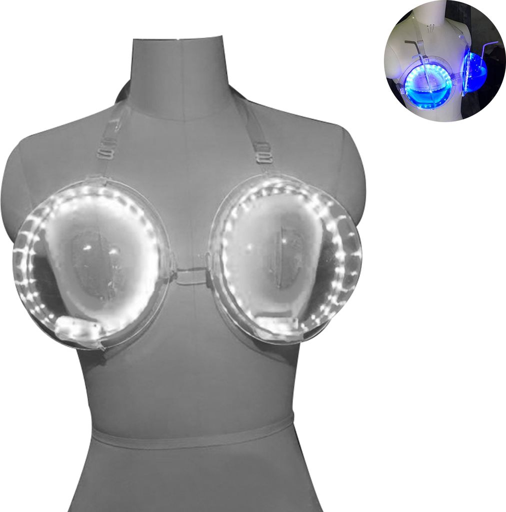 LED Luminous BH sexy große Tasse Lebensmittelqualität und Leckschutz Interaktive Atmosphäre Requisiten PVC Bunte Nachtclub Bar Performance Fütt...