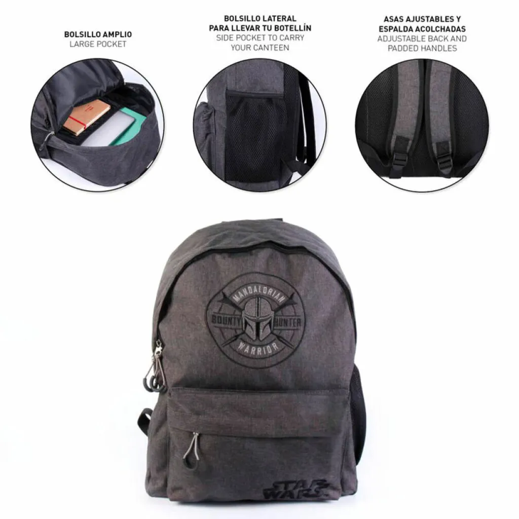 Sac à dos Casual The Mandalorian Cerda Idéal pour le Collège et Loisirs