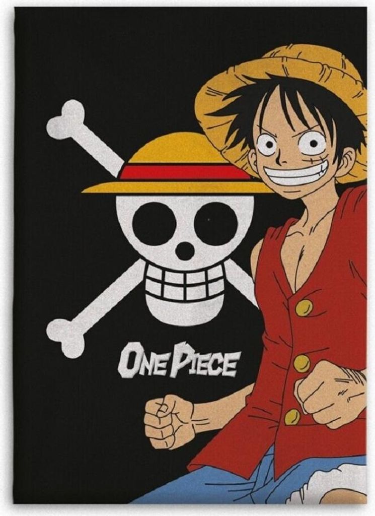 One Piece Sherpa Decke – Superweiche Kuscheldecke 110x150 cm für Anime-Fans