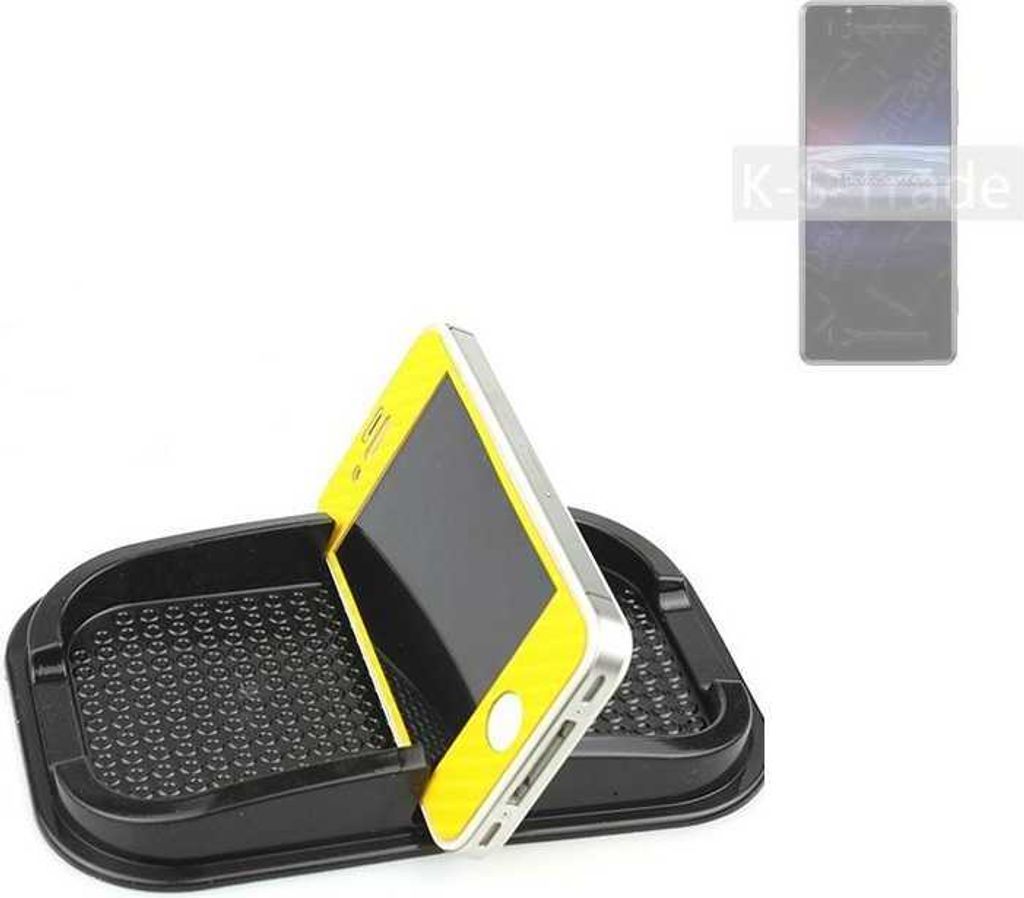 K-S-Trade Auto Anti Rutsch Matte Smartphone-Halter kompatibel mit Sony Xperia PRO-I Haft Pad Armaturenbrett Handy-Halterung Silikon