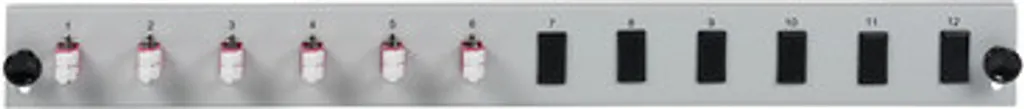 EFB-Elektronik Pannello 12 Porte LC Duplex OM4 Nero - SB-FP-S-6SC-S-OM4