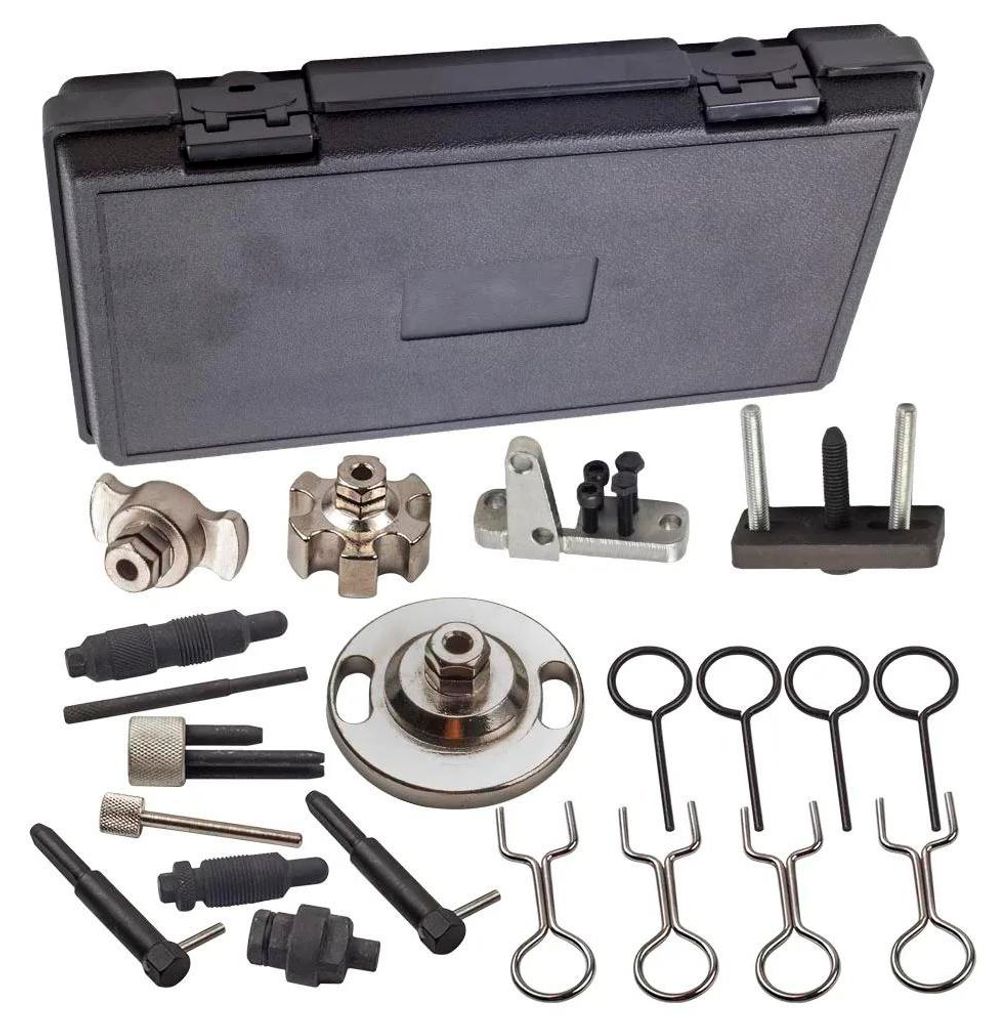 Diesel Motor Einstellwerkzeug - A-8215UPG Steuerzeiten Werkzeug - Hochdruckpumpe Arretier Set - passend für A4 A5 A6 A8 Q5 Q7 - Touareg Phaeton - ...