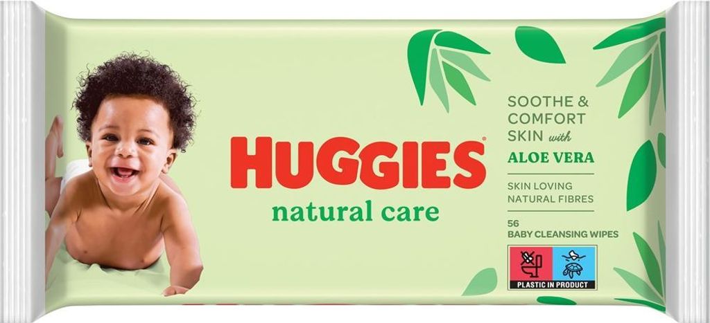 Huggies, Salviettine umidificate Natural Care, 56 pezzi Immagine del prodotto 