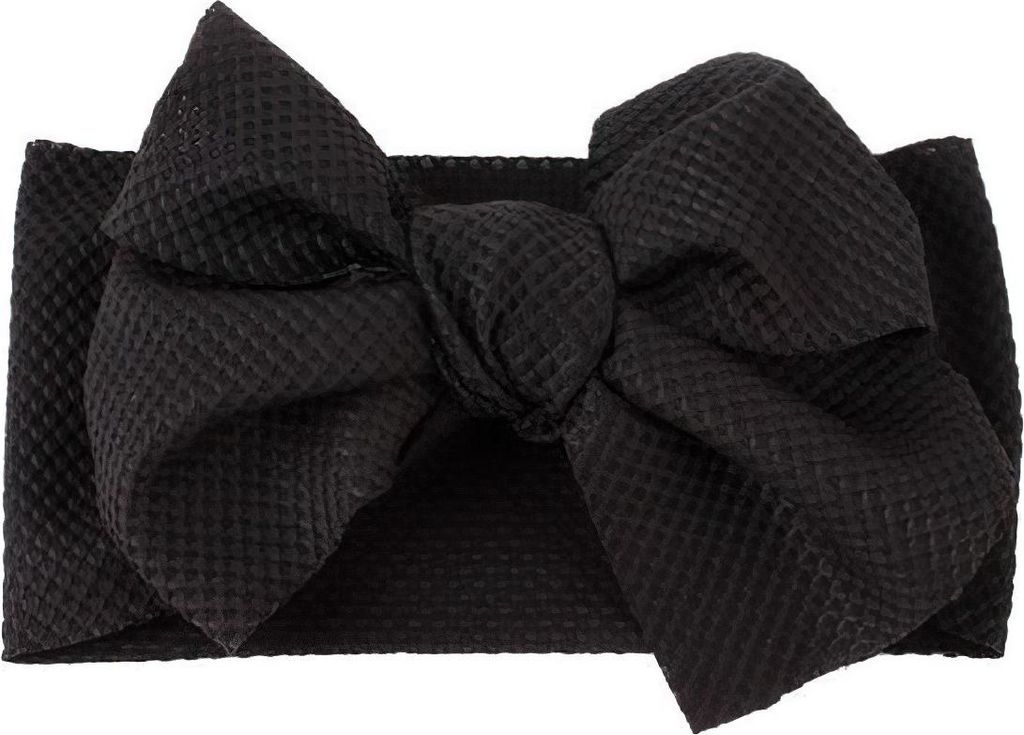Schwarzes Kinder Stirnband mit großer Schleife – Bequem und Stylisch KP38362