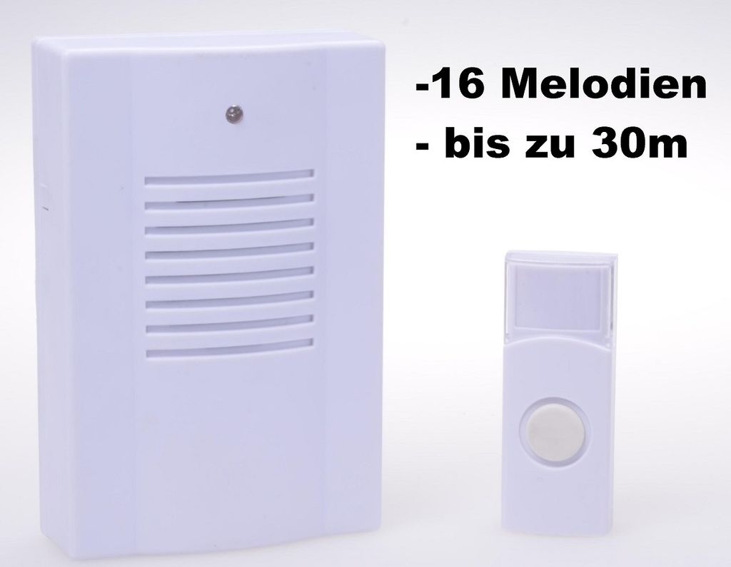 Filmer 20888 Drahtlose Funk Türklingel mit 16 Melodien, bis Produktbild 1