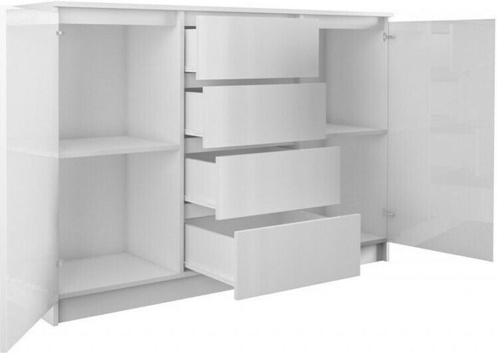 DWVO Kommode Mit 4 Schubladen – Stoff-Aufbewahrungsturm, 94,5 Cm Hoch, Für Schrank & Schlafzimmer