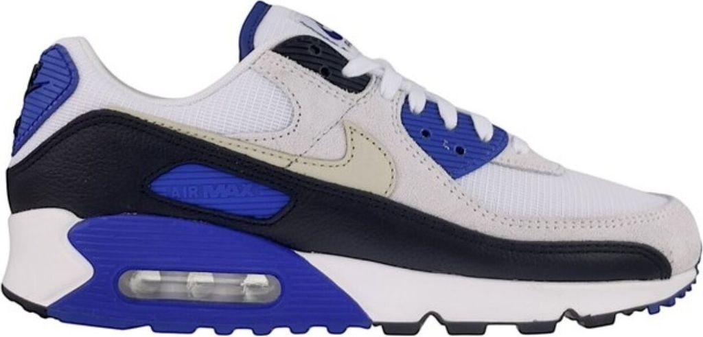 Nike Air Max 90 PRM HF3449-100 Weiß/Khaki-Racer Blau-Schwarz 45.5