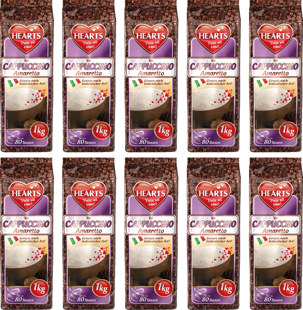 HEARTS Cappuccino Amaretto 10 x 1kg Obrázok produktu 