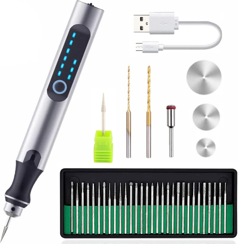 Stylo de gravure DIY haute précision pour bois verre et métal dur