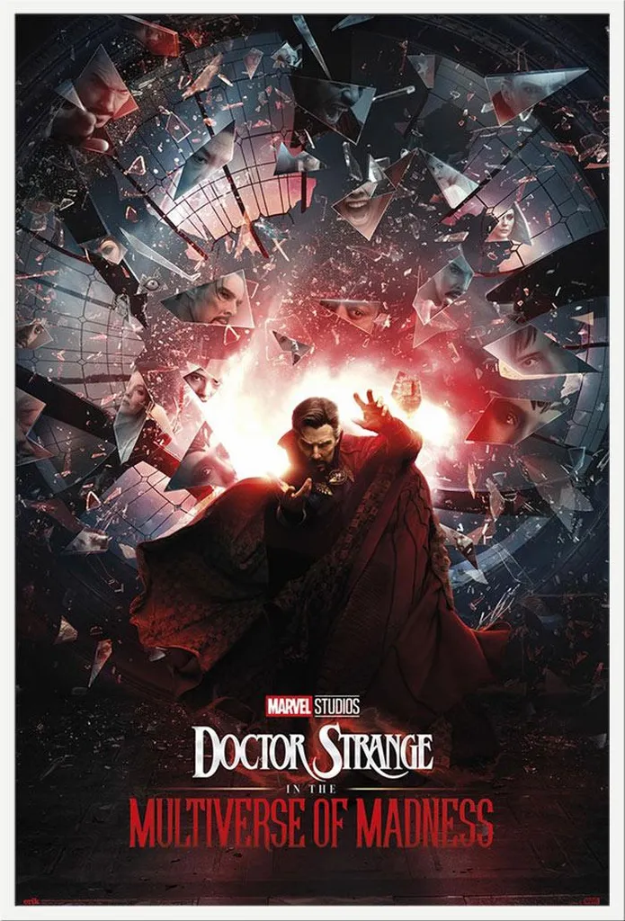 Affiche Multiverse of Madness cadre blanc interchangeable Shinsuke 61x91