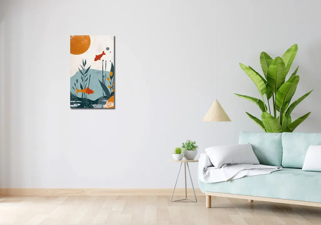 Image sous-marine 40x70 cm aux Couleurs Vives - Impression HD Durable - 2