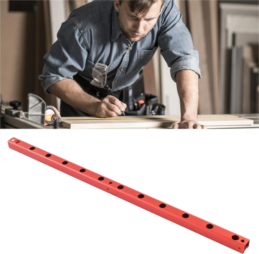 Profilé aluminium pré-percé pour fixer vos guides de coupe sans jeu - 12