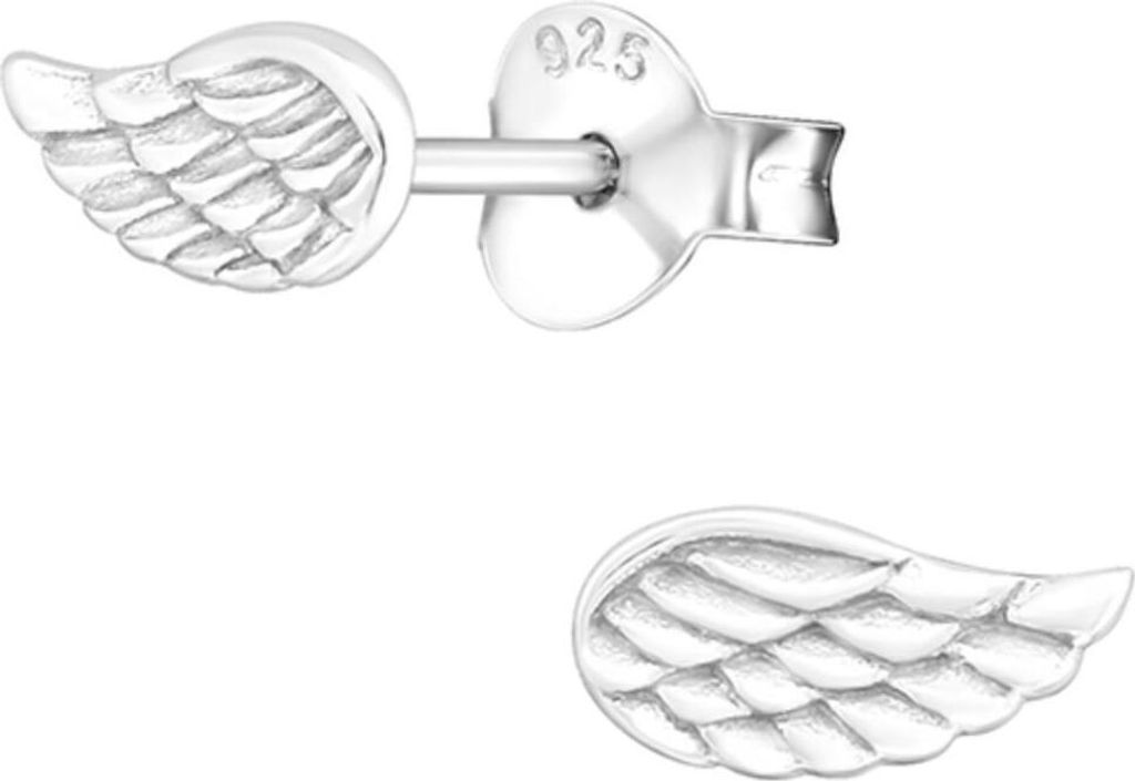 Ohrstecker Flügel: Silber Ohrringe Engelsflügel Produktbild 