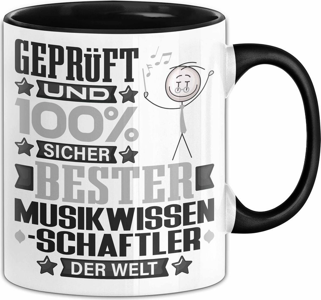 Musikwissenschaftler Geschenk Lustiger Spruch für Musikwissenschaftler Geschenkidee Bester Musikwissenschaftler Der Welt (Schwarz)