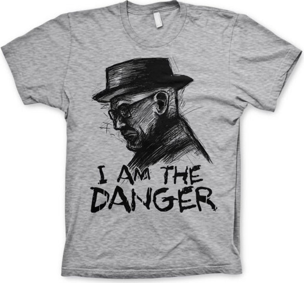 I Am The Danger T-Shirt - Small - Heather-Grey