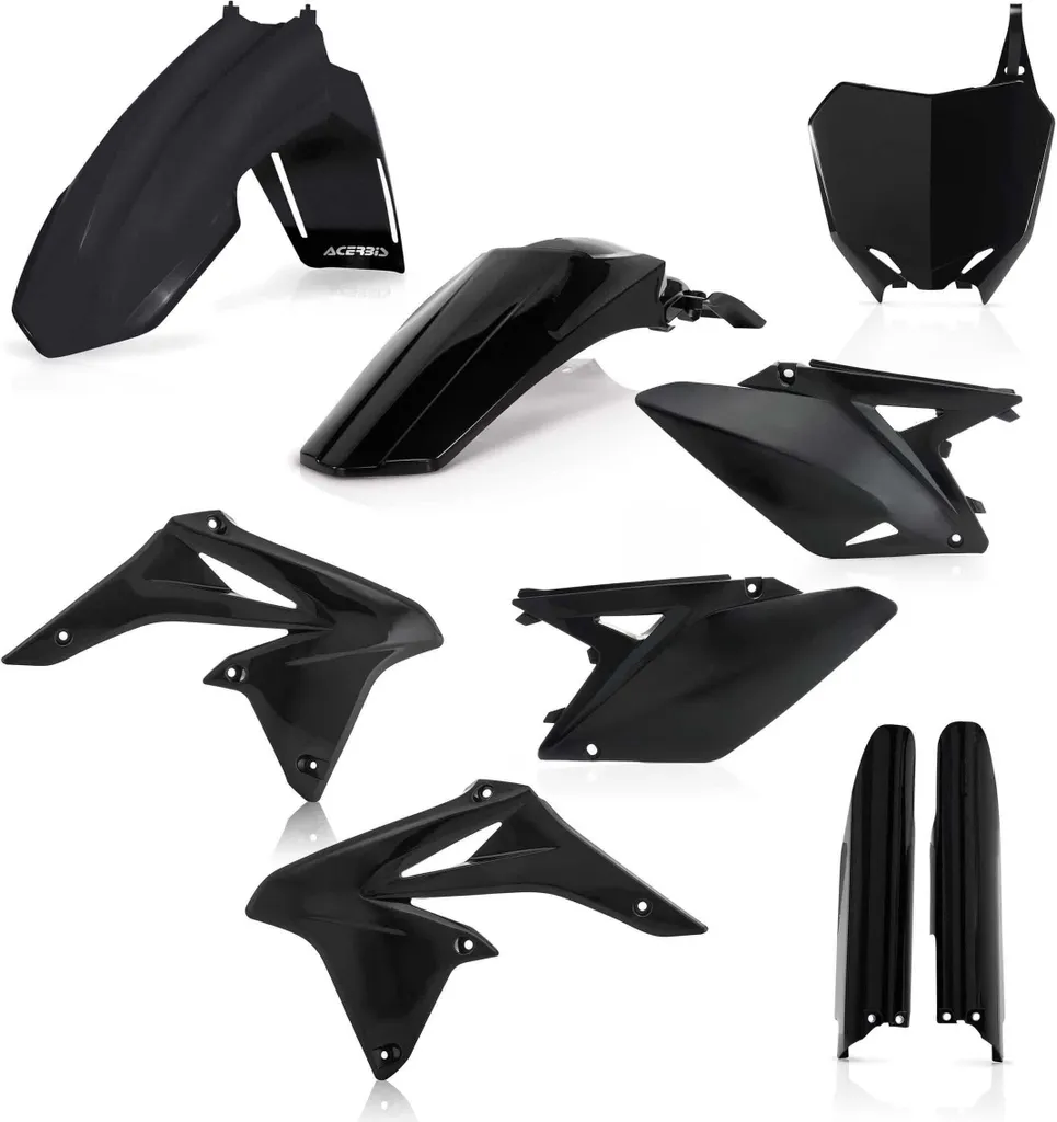 Kit carénage Acerbis 9 pièces noir pour Suzuki RM-Z 250 de 2010 à 2018