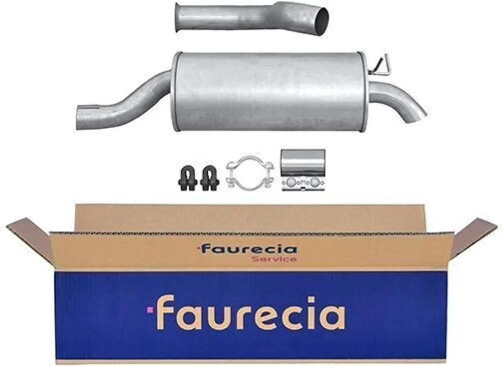 Silencieux d'échappement robuste HELLA 8LD pour Renault Laguna I B56
