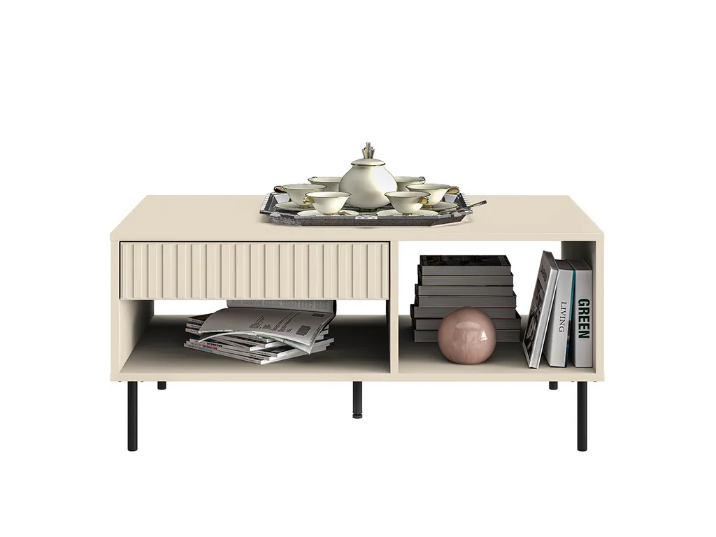 Table basse FAREL cachemire en bois mat : Finition haute qualité - 2