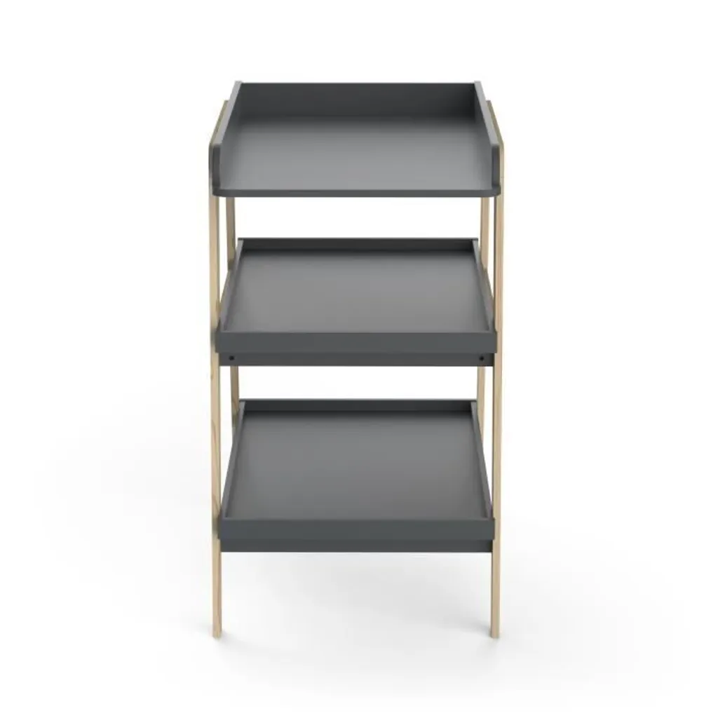 Table à langer TSUGA Bois et MDF Gris Graphite pour Matelas 50x70