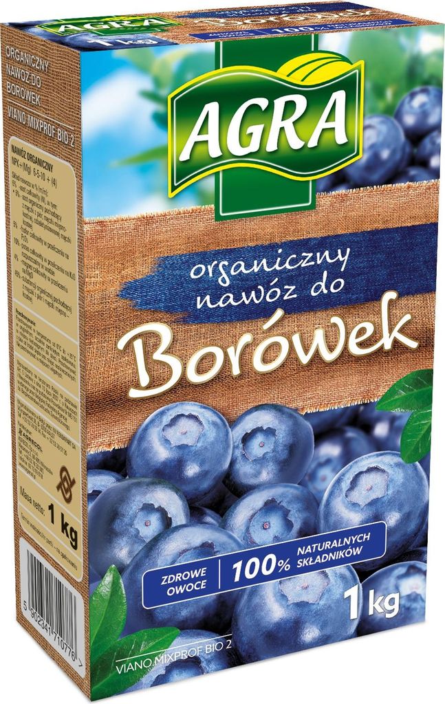 Nawóz organiczny do borówek AGRA 1KG Zdjęcie produktu 
