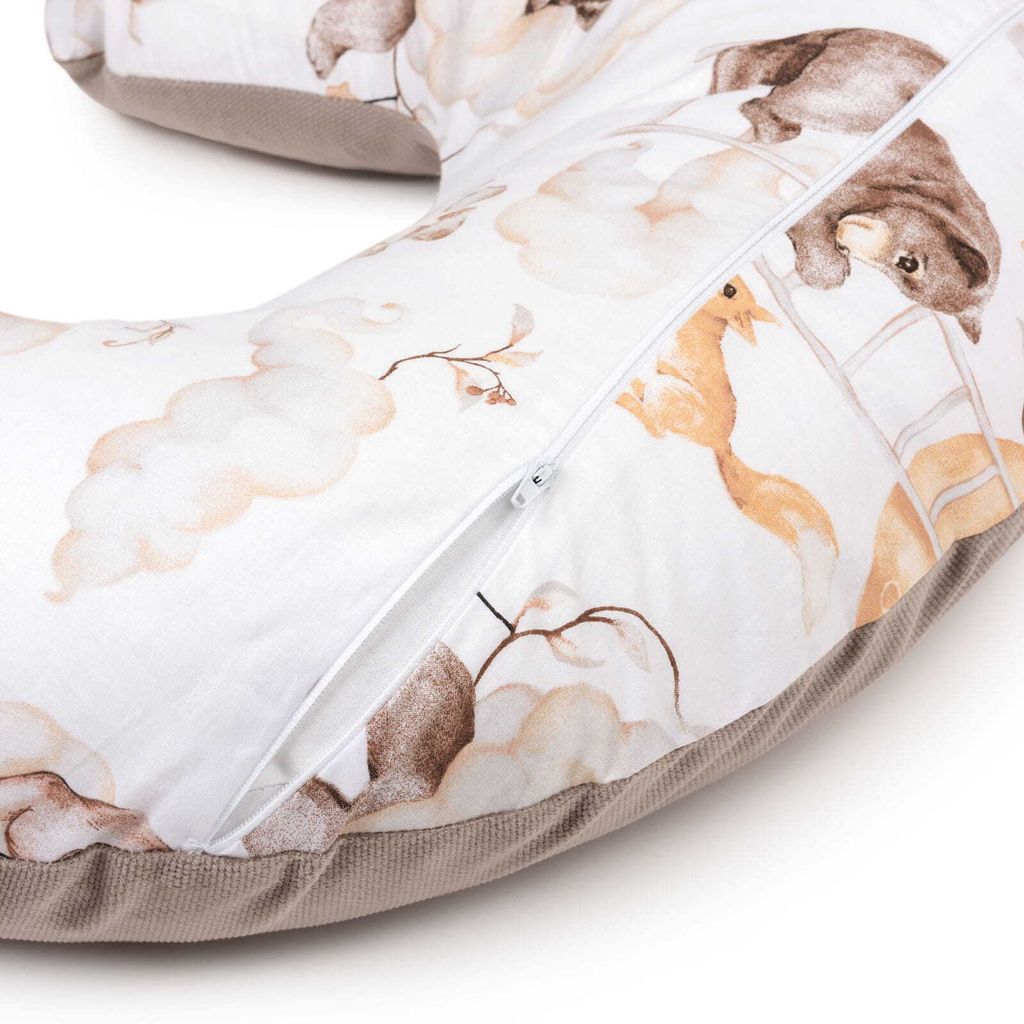 Sweet Teddy & Latte Velvet Stillkissen mit abnehmbarem Produktbild 3