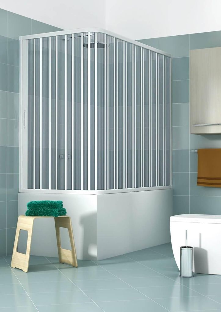 Box sopravasca Galassia 70x170 cm in PVC a soffietto Immagine del prodotto 