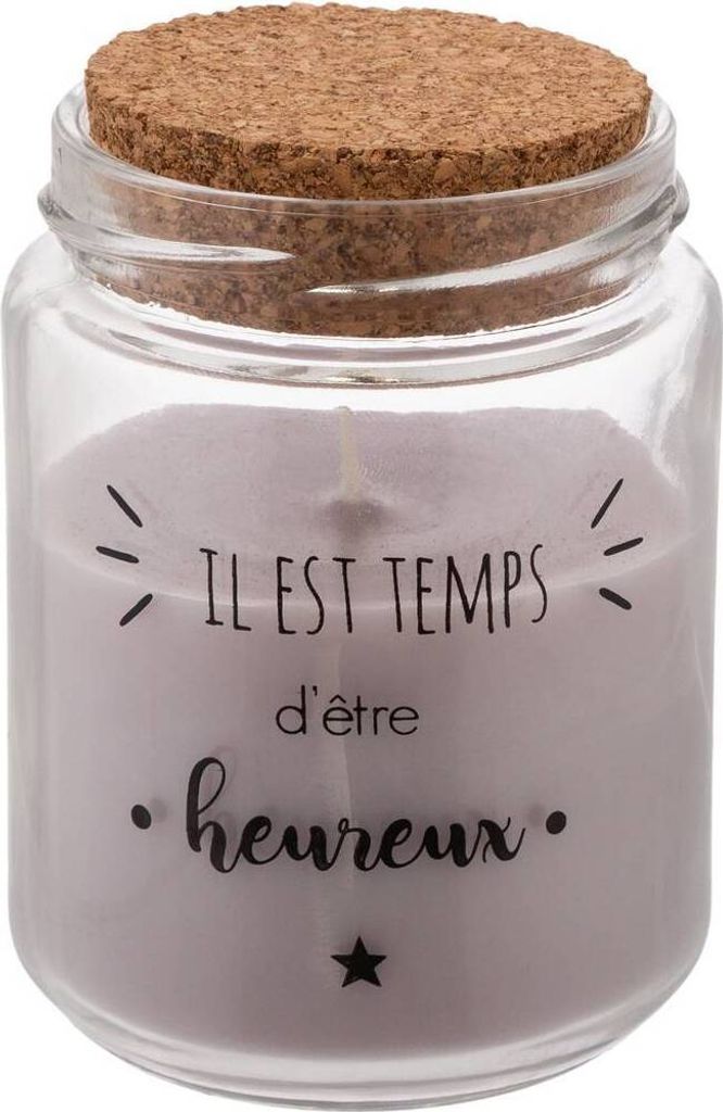 Duftkerze 130g glastopf korkdeckel sortiert - Atmosphera créateur d'intérieur