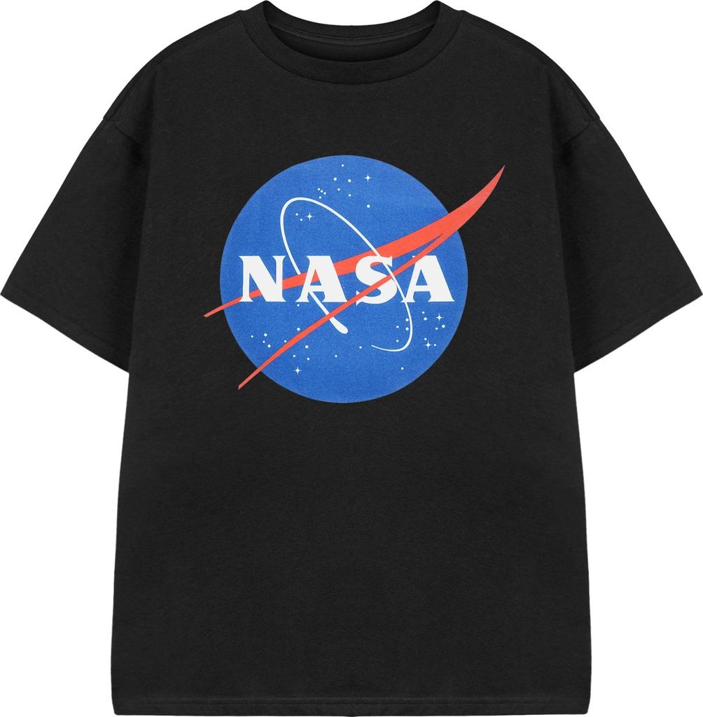 NASA - "Classic" T-Shirt für Kinder kurzärmlig NS8560 (116) (Schwarz)
